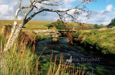 Clapper Bridge over The Teign at Scorhill