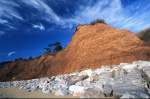 Dramatic Red Cliffs at Seaton